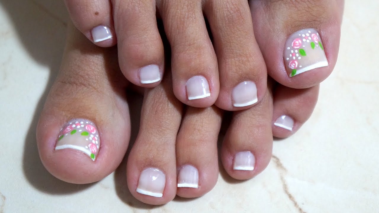 Unhas Decoradas do pé - Maquiagem Passo a Passo