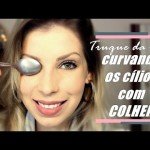 Aprenda fazer cílios curvados com colher