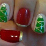 Como fazer Unhas Decoradas de Árvore de Natal