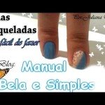 Como fazer Unhas Decoradas com Craquelados e Florzinha