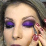 Aprenda como fazer Maquiagem com Sombra Roxa