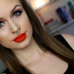 Dica de Olhos Esfumados com Cores Quentes e Lábios Laranja