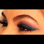 Aprenda fazer Maquiagem Azul com Rosa