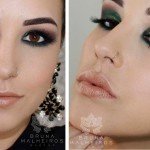 Como fazer Olhos Esfumados usando Verde Escuro