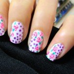 Fazendo Unhas Decoradas com Rosas e Bolinhas
