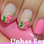 Unhas Decoradas Express - Flores irmãs Gêmeas