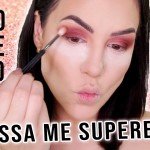 FIZ UMA MAQUIAGEM COMPLETA ROSE GOLD PARA FESTAS DE FIM DE ANO