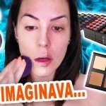 FINALMENTE MAQUIAGEM COM PRODUTOS QUE  NUNCA USEI