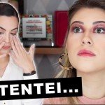 TENTEI TRANSFORMAR A MAKE DA NIINA DE DIA PARA NOITE 😰